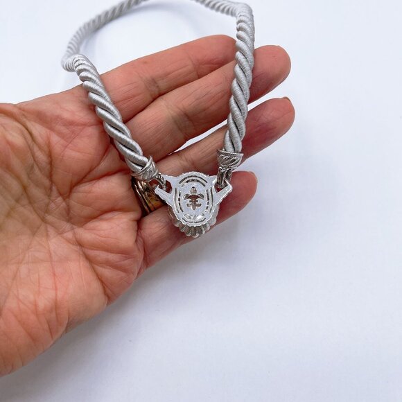 Judith Ripka 925 Sterling Silver Twisted Rope Necklace W/Convertible Cubic Zirco - Picture 6 of 11